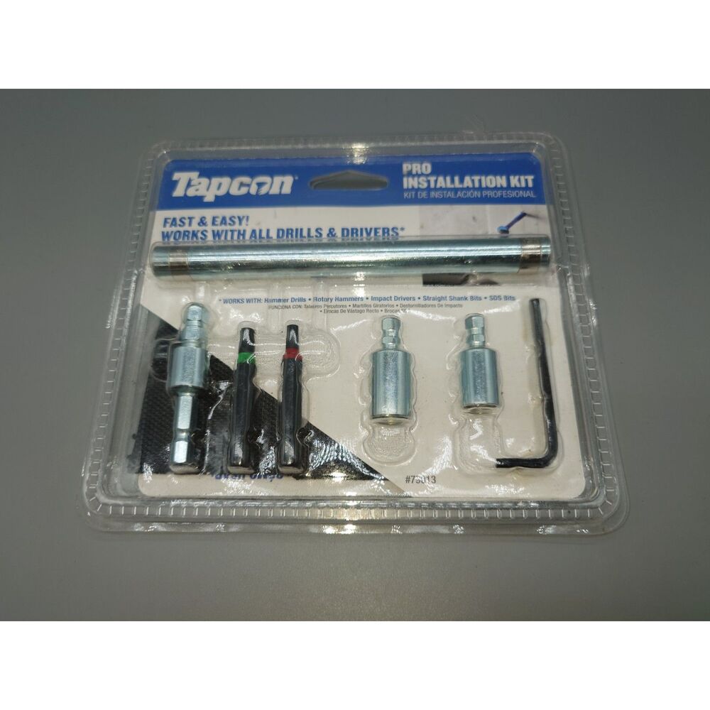 Tapcon Pro Installation Kit 79013 for Concrete Screws Drills Drivers New